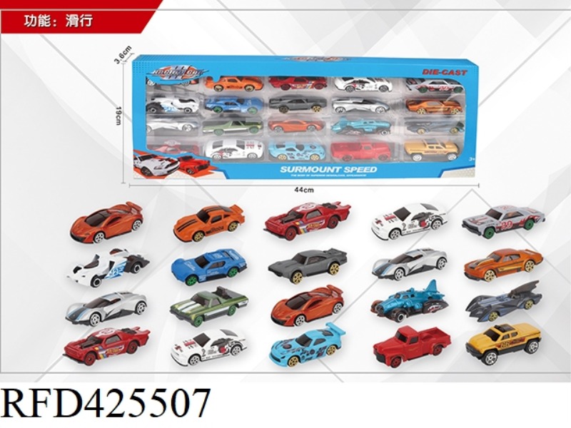 1:64 20 SLIDING ALLOY CARS