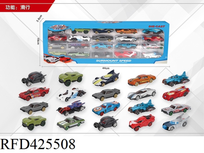 1:64 20 SLIDING ALLOY CARS