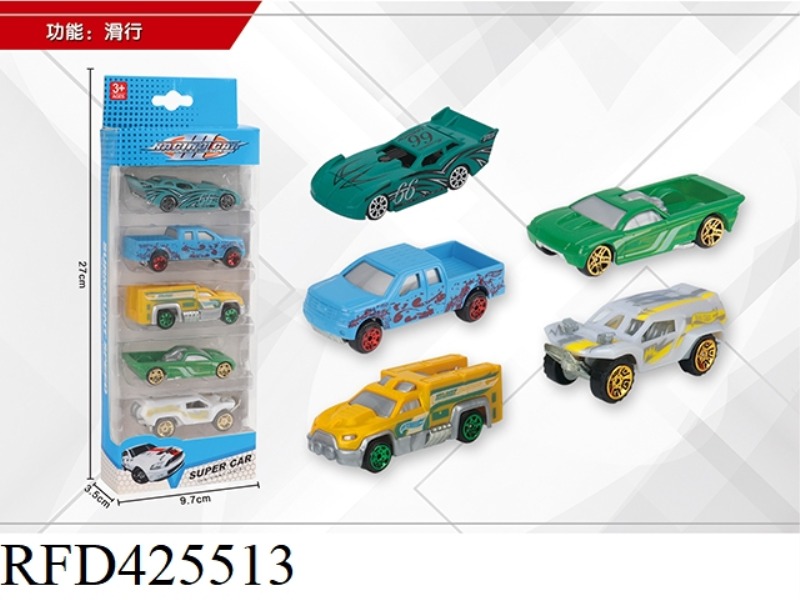 1:64 5 SLIDING ALLOY CARS
