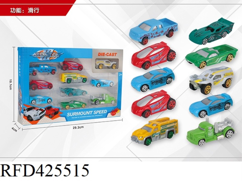 1:64 10 SLIDING ALLOY CARS