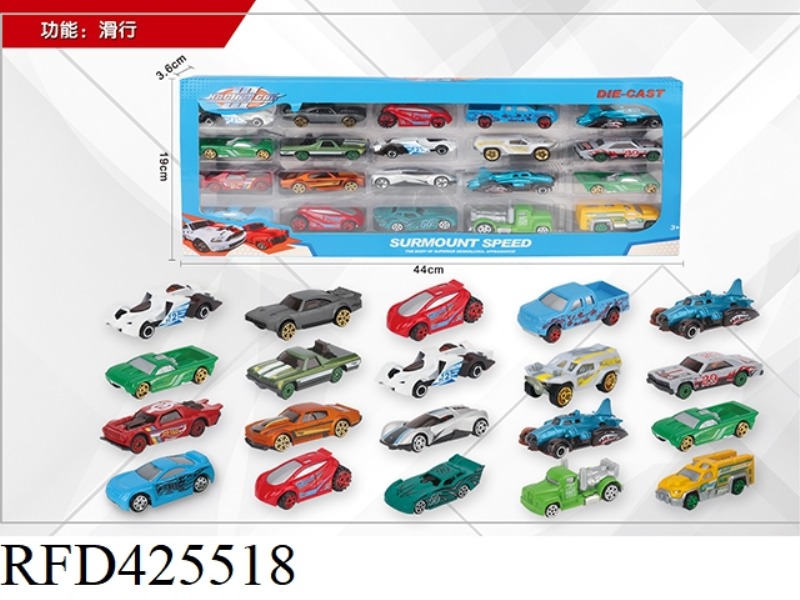 1:64 20 SLIDING ALLOY CARS