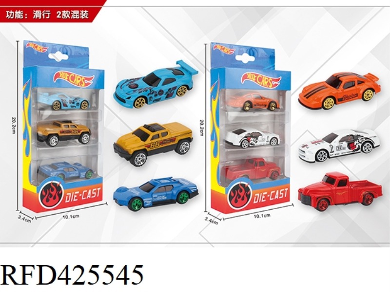 1:64 SLIDING 3 ALLOY CARS