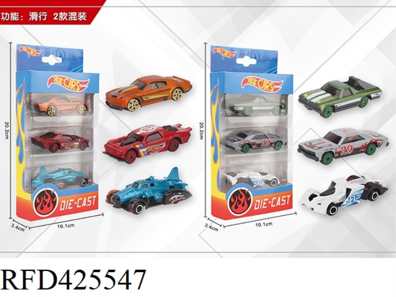 1:64 SLIDING 3 ALLOY CARS