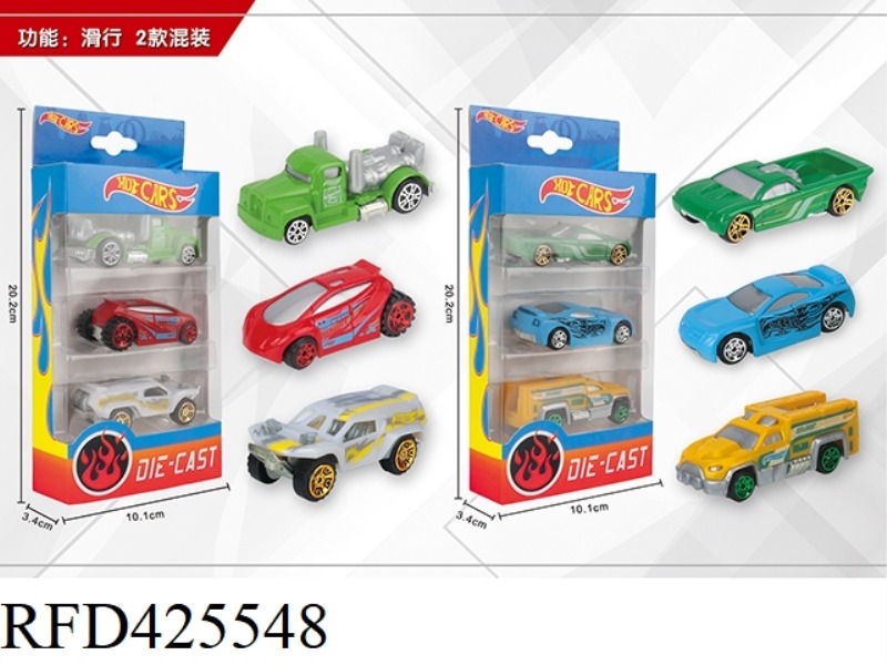 1:64 SLIDING 3 ALLOY CARS