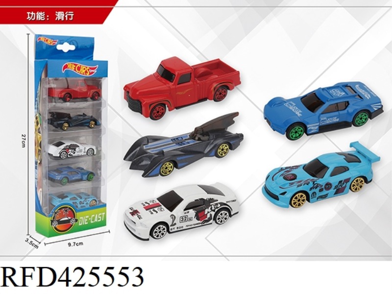 1:64 5 SLIDING ALLOY CARS