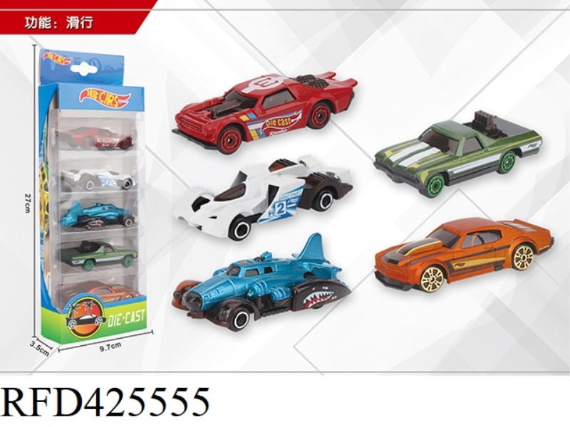 1:64 5 SLIDING ALLOY CARS