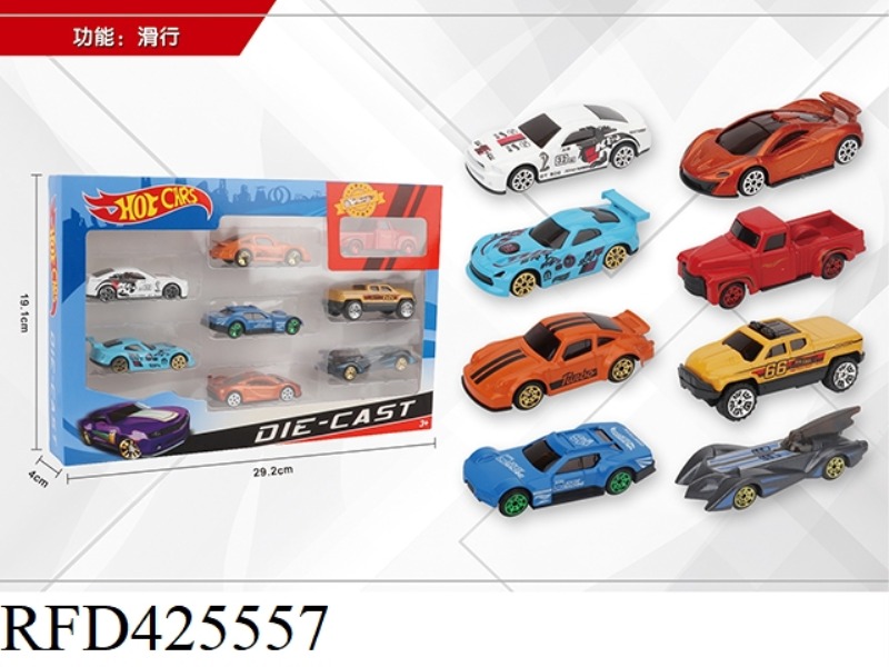 1:64 SLIDING 8 ALLOY CARS