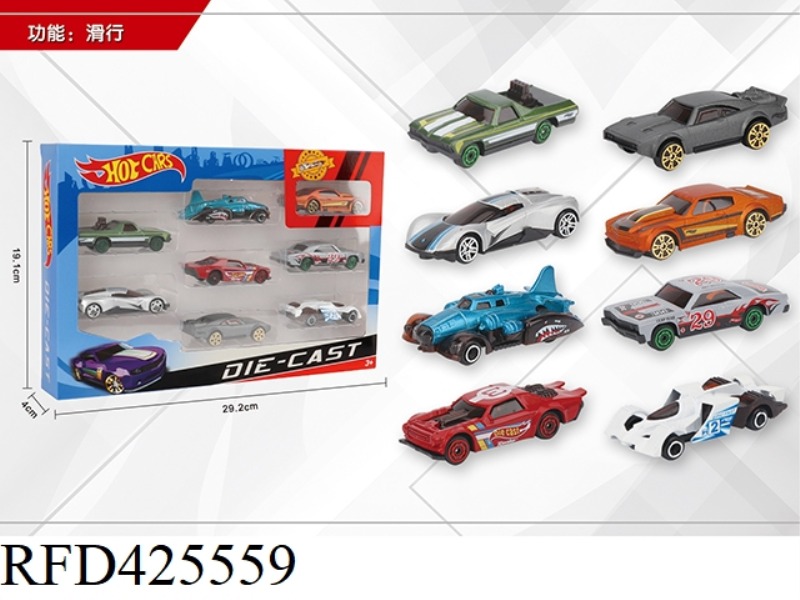 1:64 8 SLIDING ALLOY CARS
