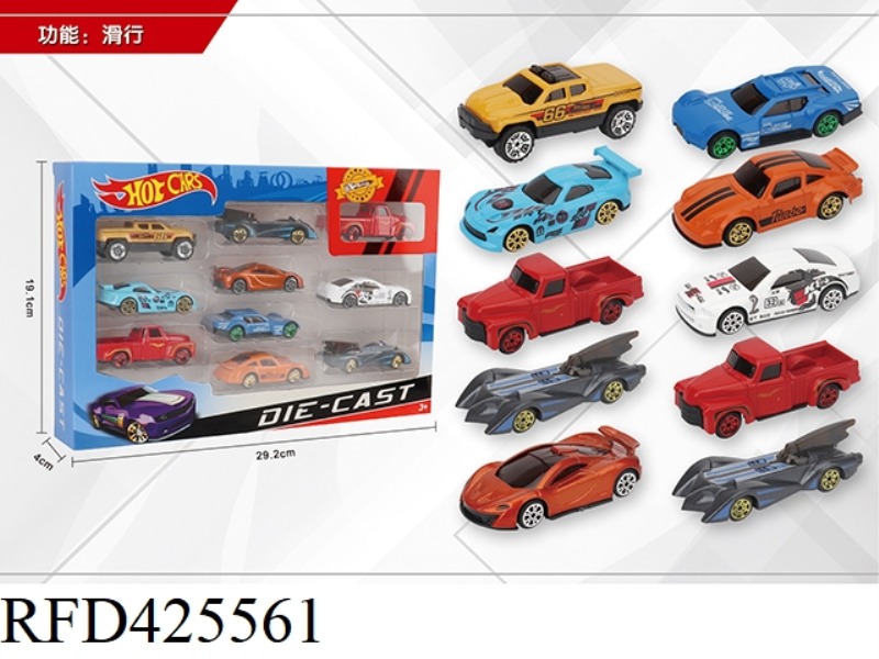 1:64 10 SLIDING ALLOY CARS