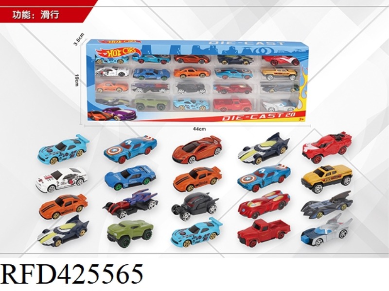 1:64 20 SLIDING ALLOY CARS