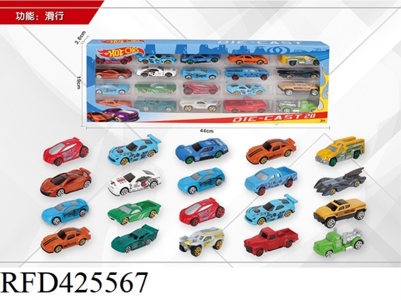 1:64 20 SLIDING ALLOY CARS