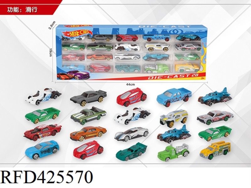 1:64 20 SLIDING ALLOY CARS