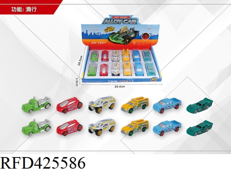 1:64 12 ALLOY SCOOTERS