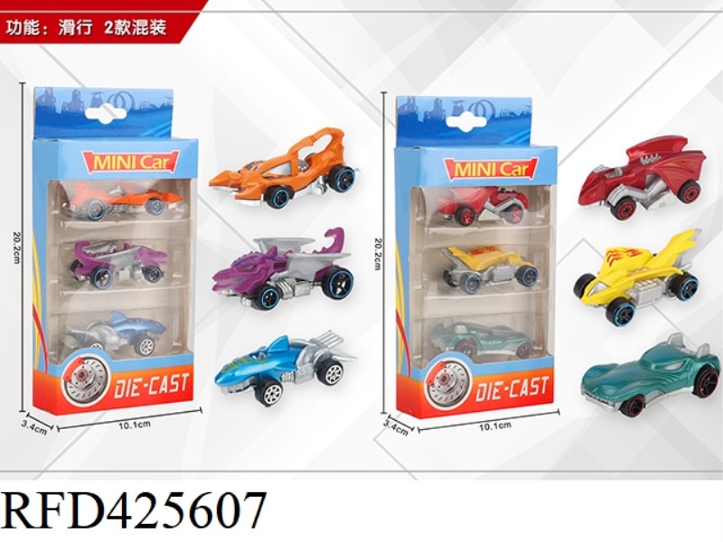 1:64 3 SLIDING ALLOY CARS