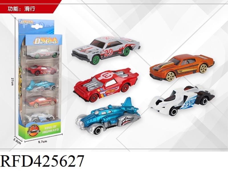 1:64 5 SLIDING ALLOY CARS