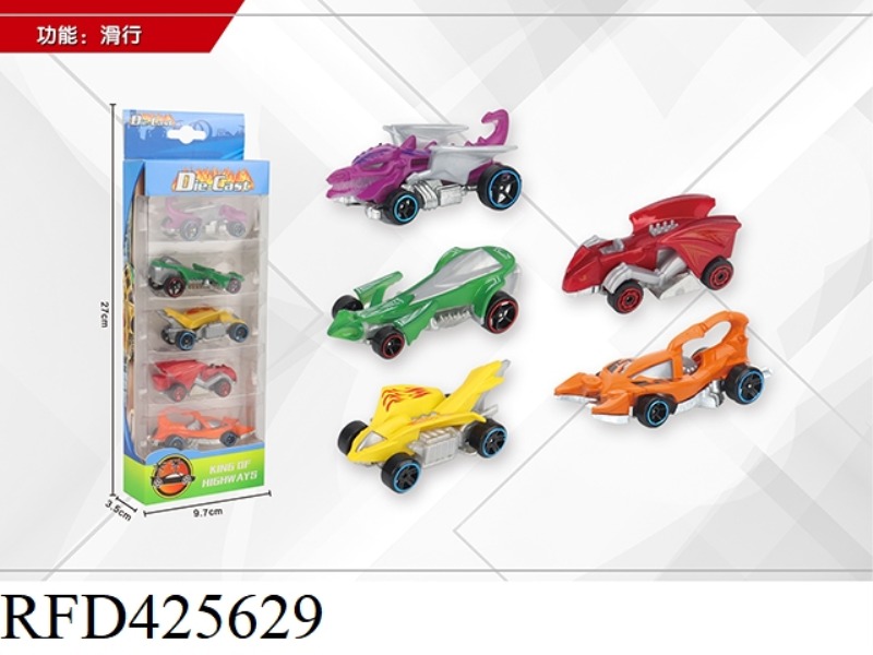 1:64 5 SLIDING ALLOY CARS