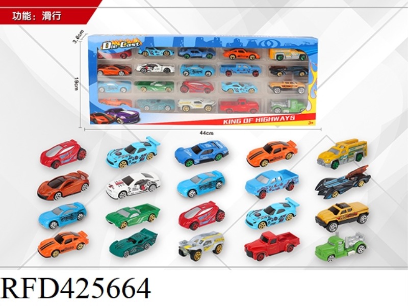 1:64 20 SLIDING ALLOY CARS