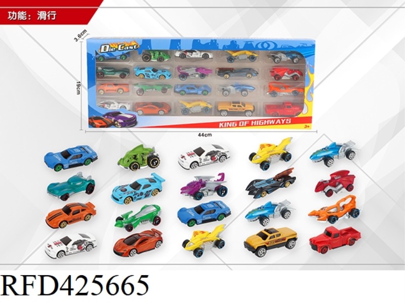 1:64 20 SLIDING ALLOY CARS