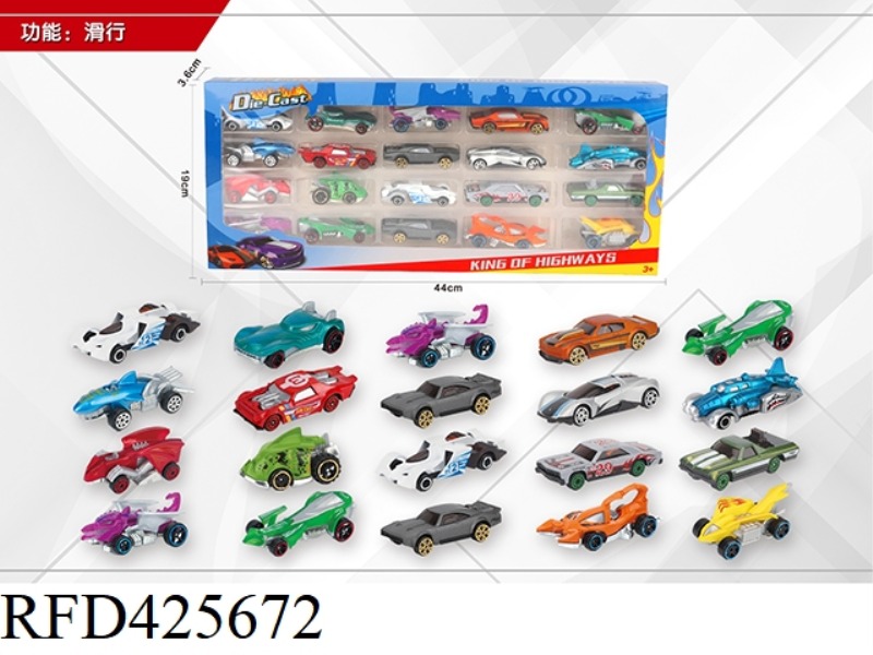 1:64 20 SLIDING ALLOY CARS