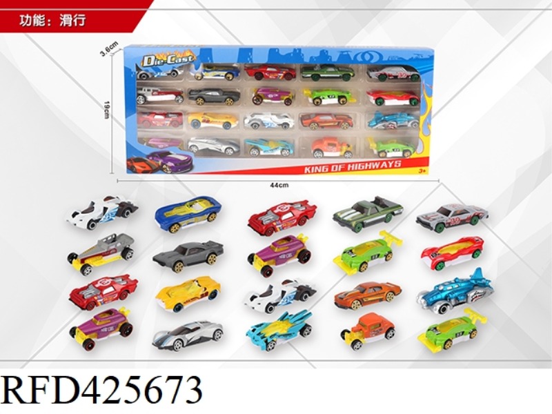 1:64 20 SLIDING ALLOY CARS