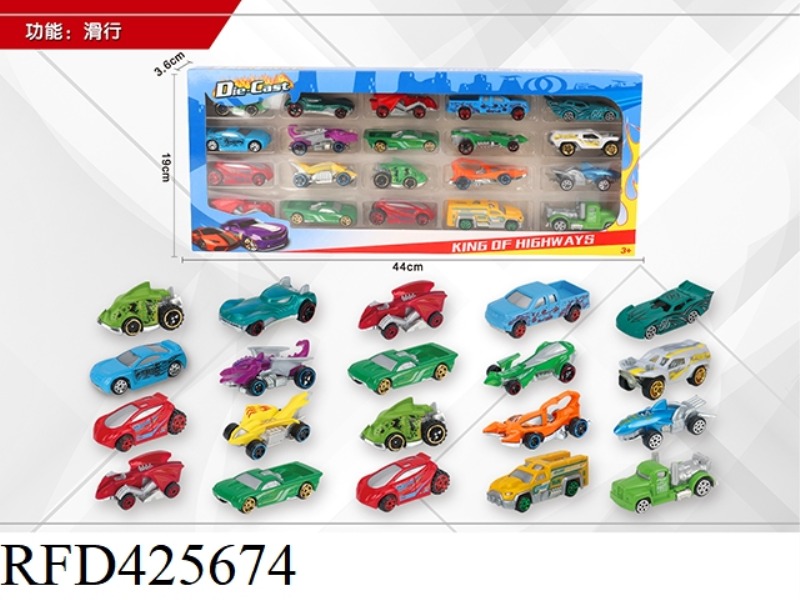 1:64 20 SLIDING ALLOY CARS