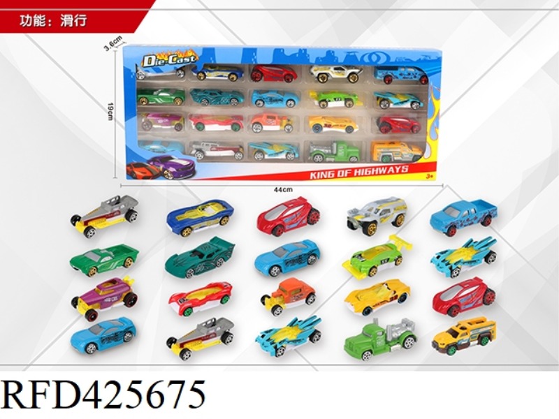 1:64 20 SLIDING ALLOY CARS