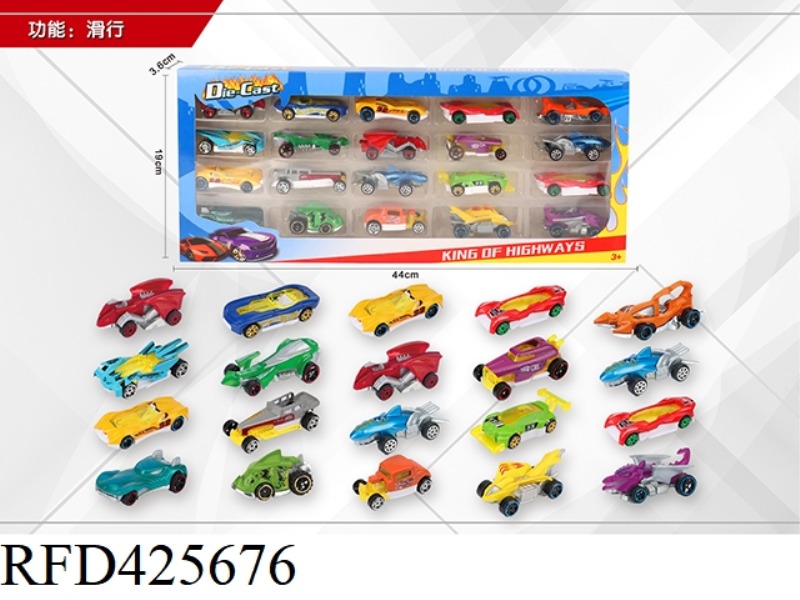 1:64 20 SLIDING ALLOY CARS