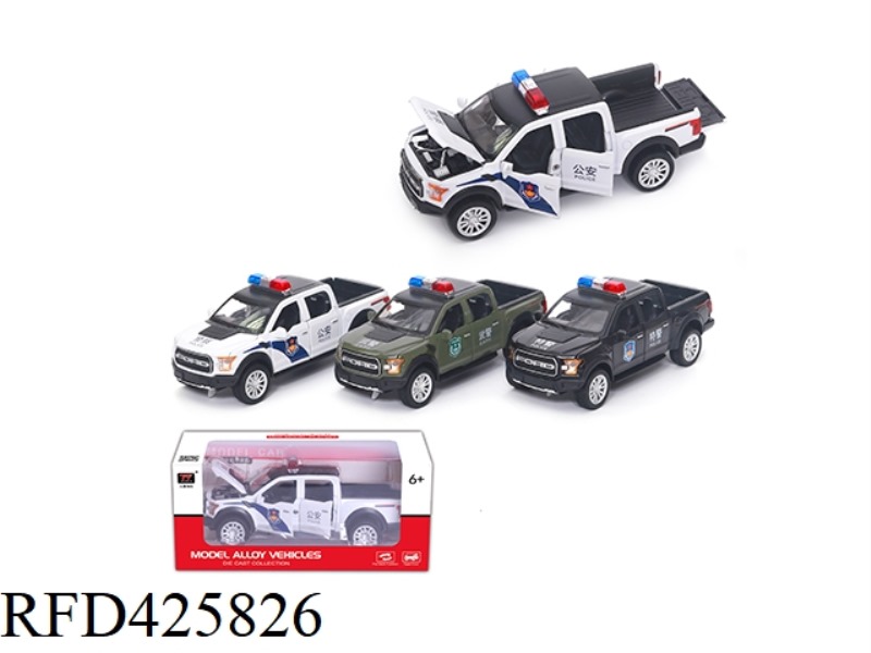 1:32 SIMULATION FORD F150 POLICE CAR (LIGHT/MUSIC)