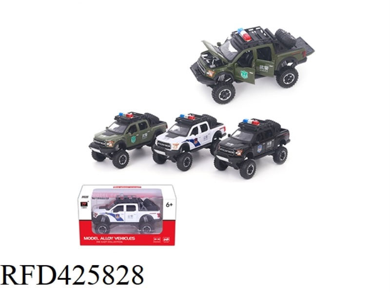 1:32 FORD PICKUP F150 POLICE CAR VERSION (OFF-ROAD) (INERTIA) (LIGHT/MUSIC)
