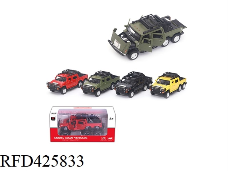 1:32 SIMULATION HUMMER PICKUP CLASSIC VERSION (LIGHTING/MUSIC)
