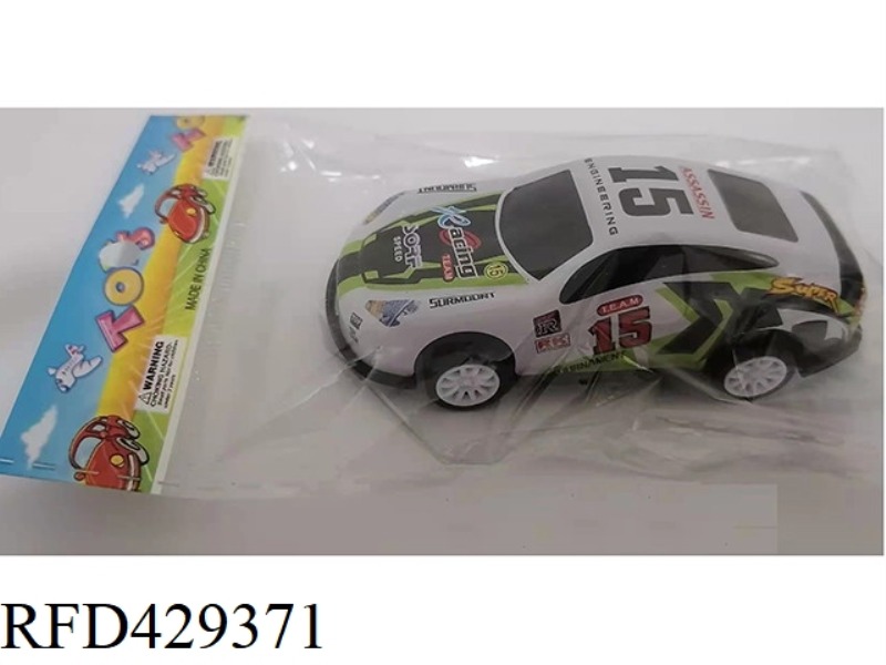 1 PACK OF ALLOY IRON RACING PULLBACK CAR 1:48
