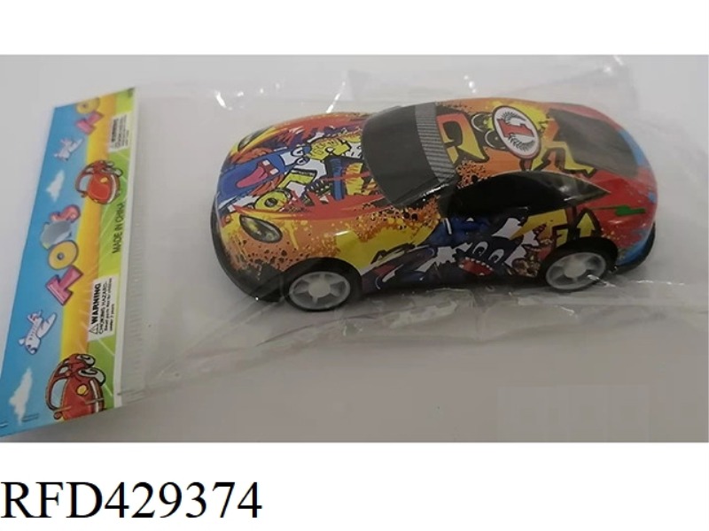 1 PACK OF ALLOY IRON RACING PULLBACK CAR 1:56