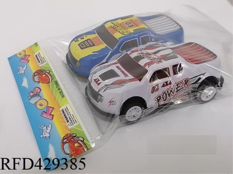 2PCS ALLOY IRON RACING PULLBACK CAR 1:64