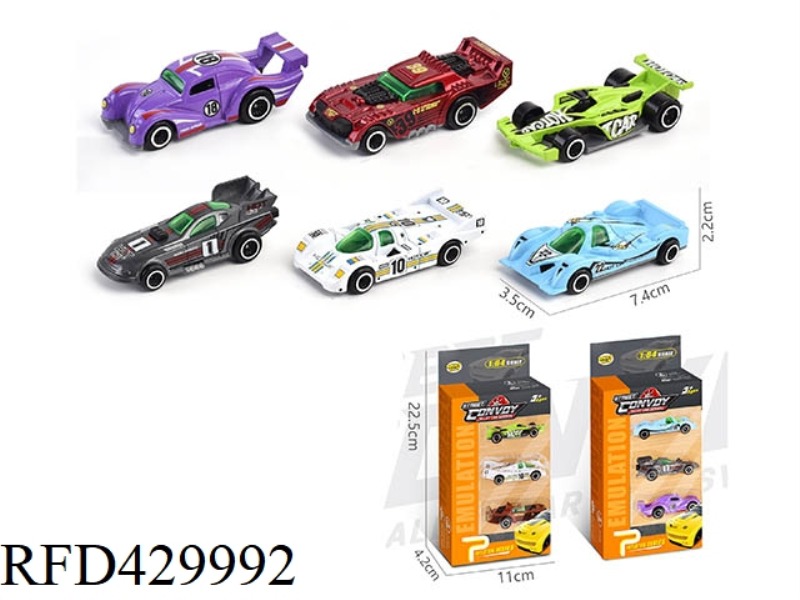 ALLOY SLIDING RACING 3 PACK