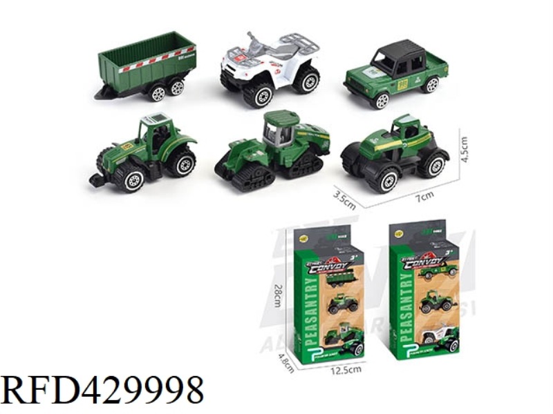 ALLOY SLIDING FARMER CART 3 PACK