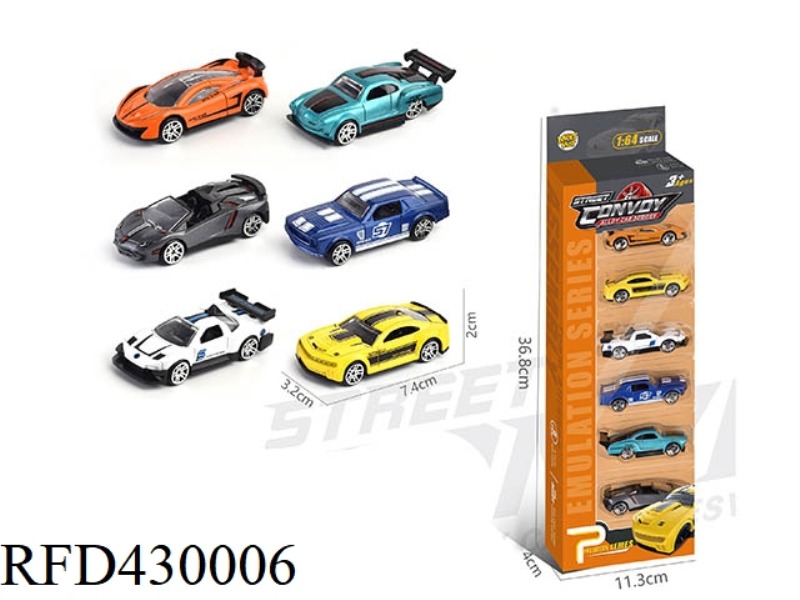 ALLOY SLIDING SUPER RUNNING 6 PACK