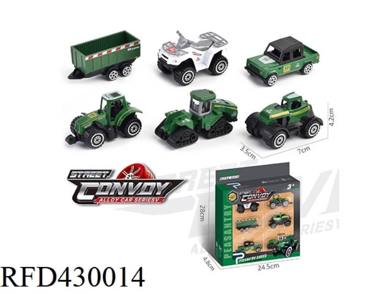 ALLOY SLIDING FARMER CART 6 PACK