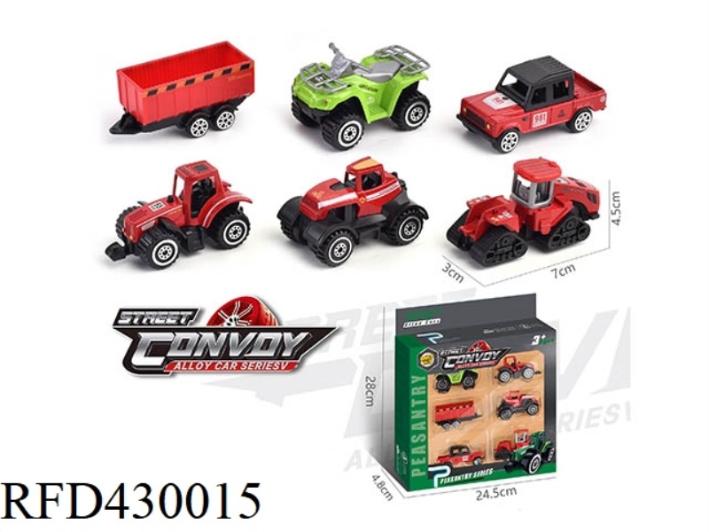 ALLOY SLIDING FARMER CART 6 PACK