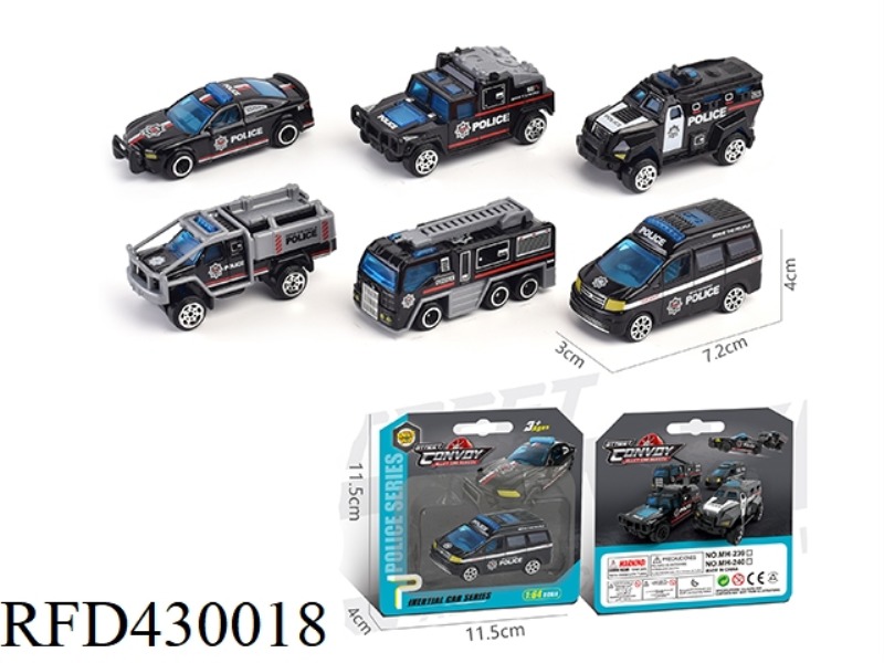 1:64 ALLOY POLICE CAR