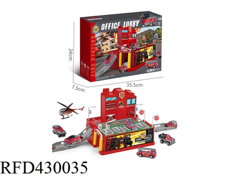 ALLOY FIRE STATION PARKING LOT (WITH 1 ALLOY CAR)