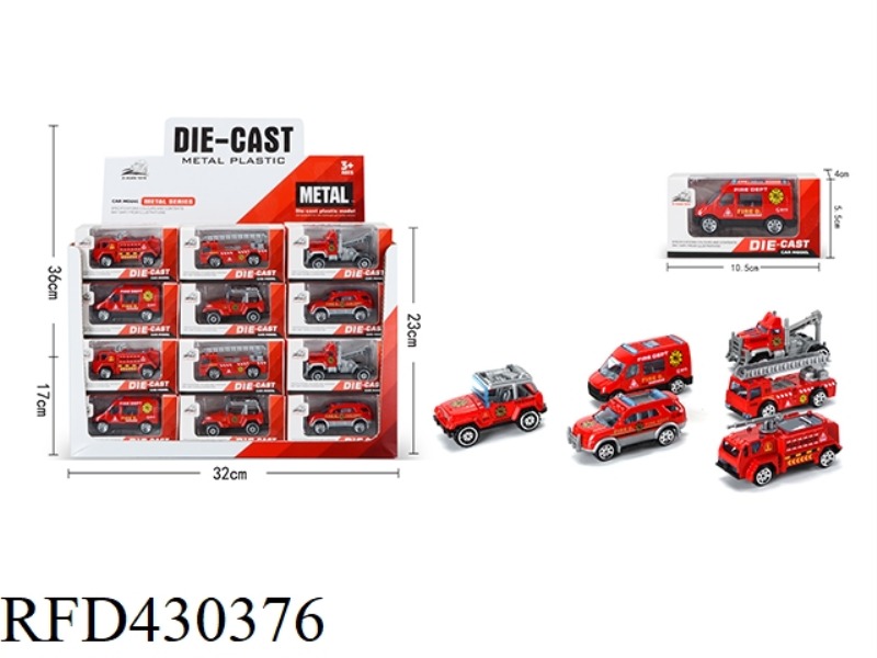 ALLOY FIRE TRUCK 48PCS