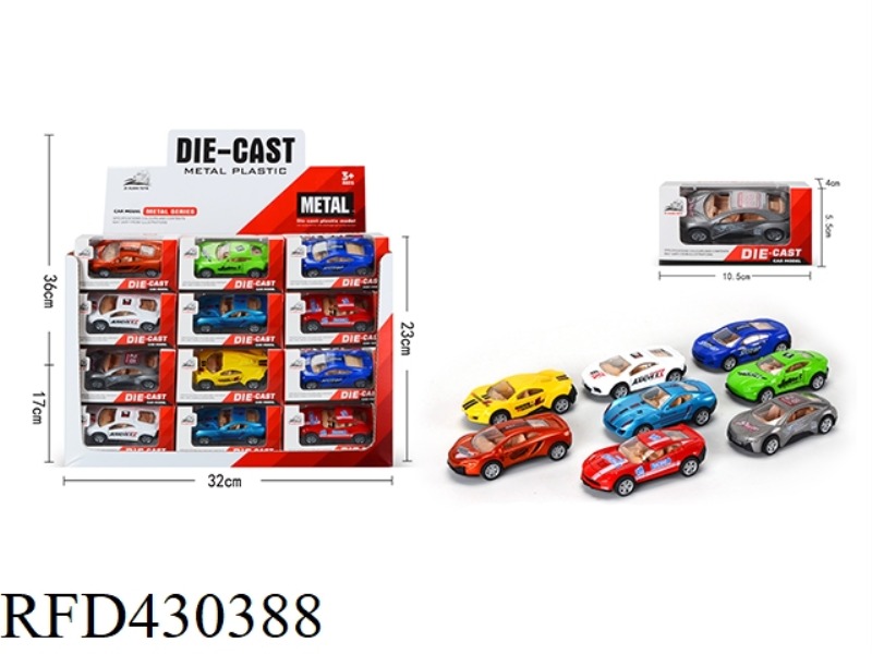 8 (PULL BACK) ALLOY SPORTS CAR 48PCS