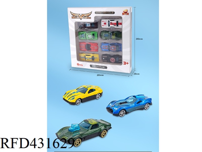 CLASSIC CAR SERIES 1: 64 ALLOY GLIDE 8PCS