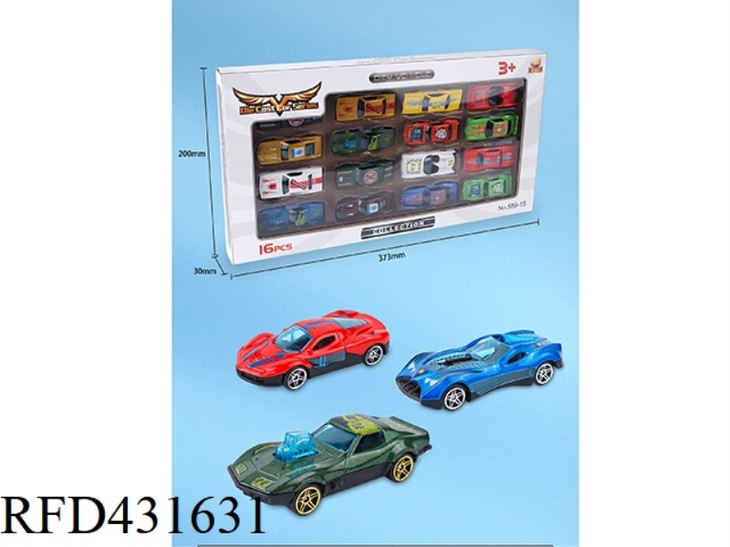 CLASSIC CAR SERIES 1: 64 ALLOY GLIDE 16PCS