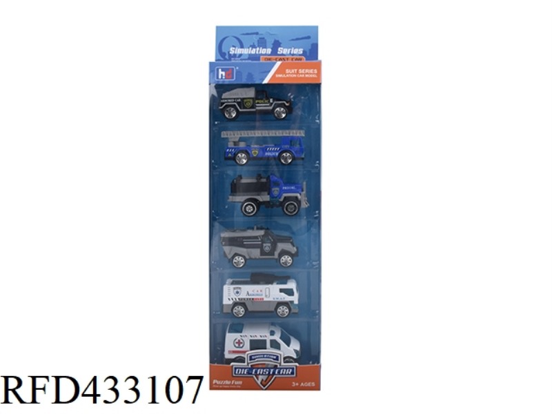 1:64 ALLOY TAXI COP