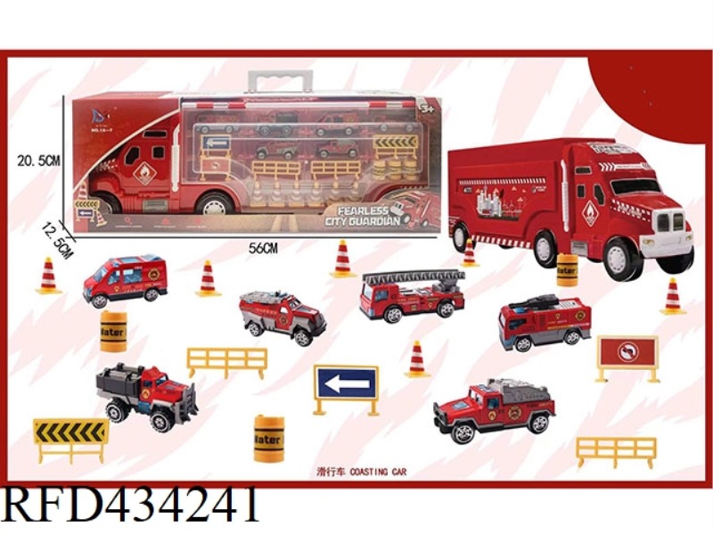 FIRE TRACTOR WITH ALLOY CAR