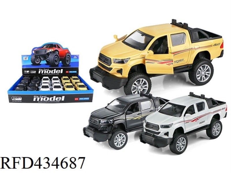 1: 32 TOYOTA HAILAX ALLOY CAR RETURN DOOR OPENING (12PCS)