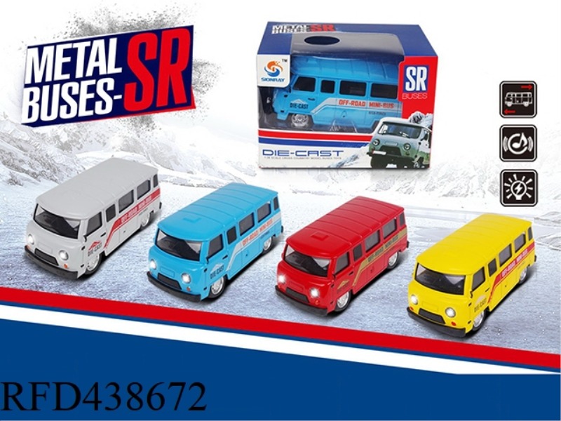 1: 36 RUSSIAN UZI ALLOY HUILI CROSS-COUNTRY MINIBUS