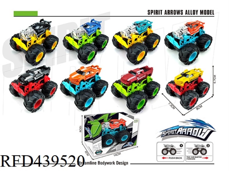 ALLOY PULL BACK OFF-ROAD SIMULATION CAR