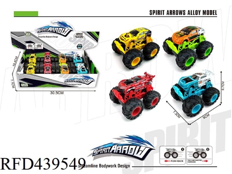 ALLOY PULL BACK OFF-ROAD RACING 8PCS